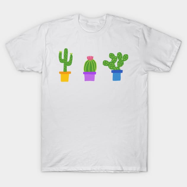 Cacti Row T-Shirt by bluevolcanoshop@gmail.com